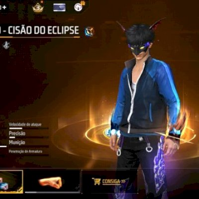 Conta de free fire boa com punho e angélica 