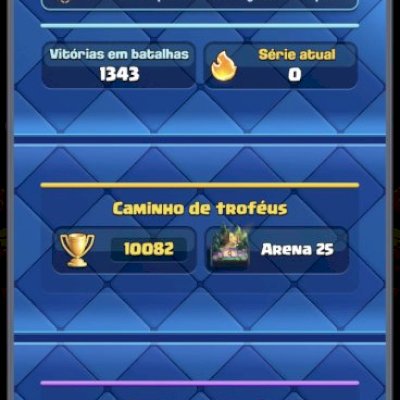 Conta Clash Royale 10.082 Troféus | Arena 25 | Lv 45 | 10 Evo | 5 Hero | 3 Anos