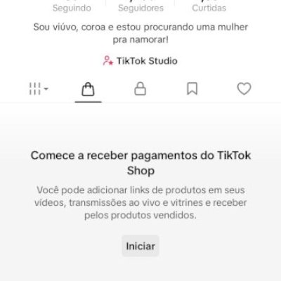 CONTA DO TIKTOK COM SHOP ATIVO +1,2K SEGUIDORES, LIVES ATIVAS (ENGAJAMENTO REAL)
