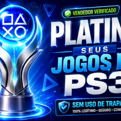 Platina para Seus Jogos de Ps3 | 100% Legítimo e sem Trapaças