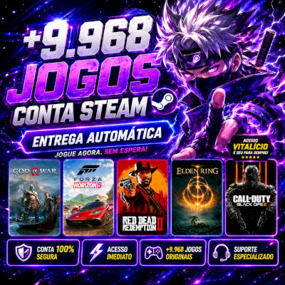 CONTA STEAM +9.968 JOGOS 🎁 ENTREGA AUTOMÁTICA - CONTA STEAM [OFFLINE]
