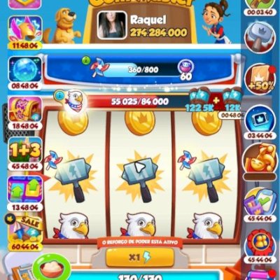 CONTA DE COIN MASTER RARA E BARATA VILLA 327 MAIS DE 300 MIL GIROS