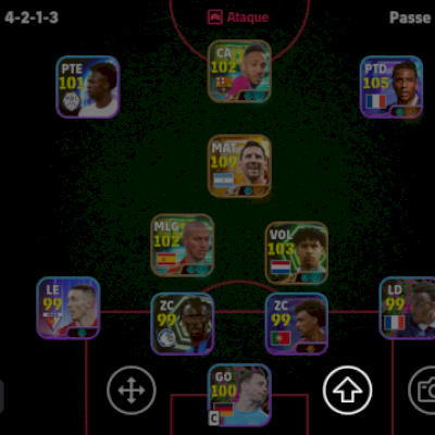 Conta de efootball com Messi e olise 