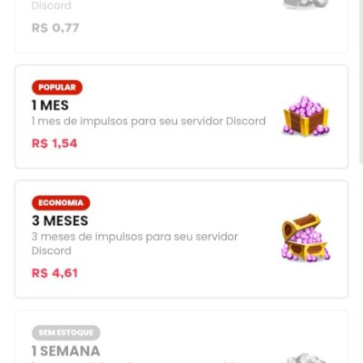 FORNECEDOR DE IMPULSOS DISCORD 