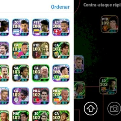 Conta eFootball Top Nível | 1ª Divisão | Força 3240 | Pack de Técnicos de Elite 