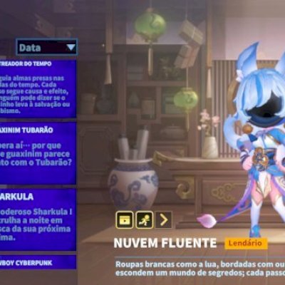Conta com 10 Glória míticas , 43 skins lendárias, 348 seguidores 2,8K de likes 