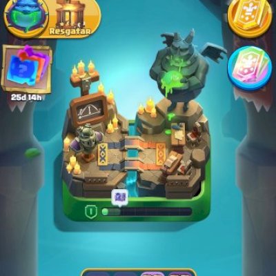 Vendo conta com bastante carta full 14 mil trofeus 