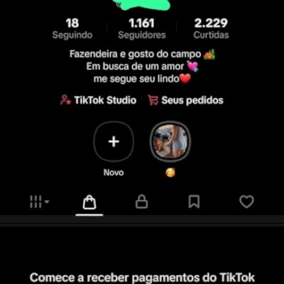 CONTA TIKTOK SHOP 1,1K SEGUIDORES, LIVE STUDIO E VITRINE LIBERADA, SEM DOC