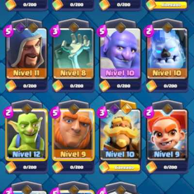 Conta com 2500 gemas arena 17