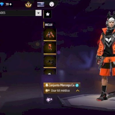 CONTA FF COM SKIN DO MORCEGO CAÓTICO + 79 DIAMANTES (SEU EMAIL)