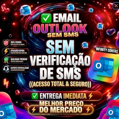📧 E-mails Outlook | Sem Verificação SMS | Acesso Total ✅