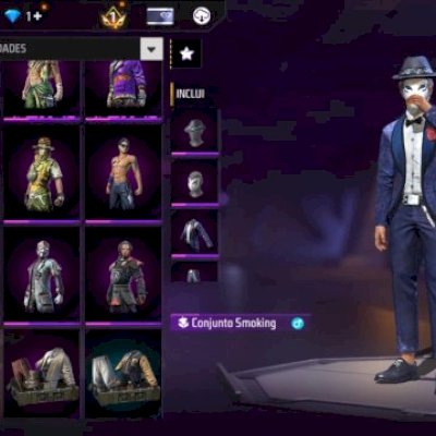 CONTA FF TOP | CALÇA ANGELICAL F + OROCHIMARU + GANÂNCIA DRACÔNICA + 15 EMOTES