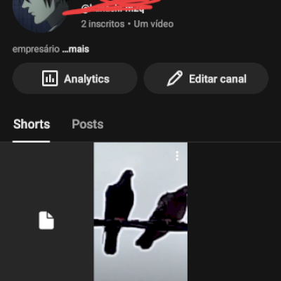 Conta de YouTube de 2023 