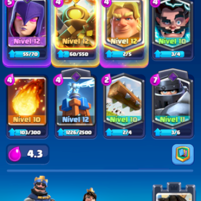 CONTA CLASH ROYALE 7316 TROFEUS