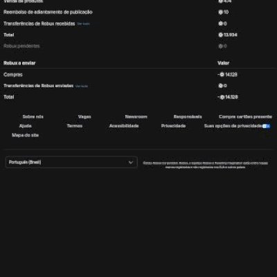 Conta Roblox