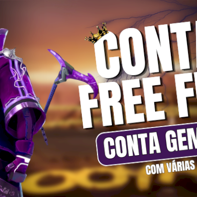 Contas Free Fire Gemadas (Vários Conjuntos e Skin)