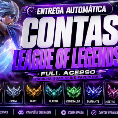 CONTA SMURF LOL RANKED LIBERADA |  SKINS PRA HABILITA | PRATA - FULL ACESSO