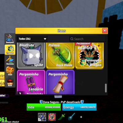 🔥 CONTA ENDGAME DE LUXO BLOX FRUITS | 2x DRAGÃO PERM + 2x DARK BLADE | TODAS AS