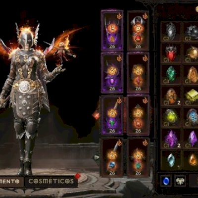 Conta Diablo Immortal - Arcanista Nível 1634+ | 61.6k TC | 1.1k Resso