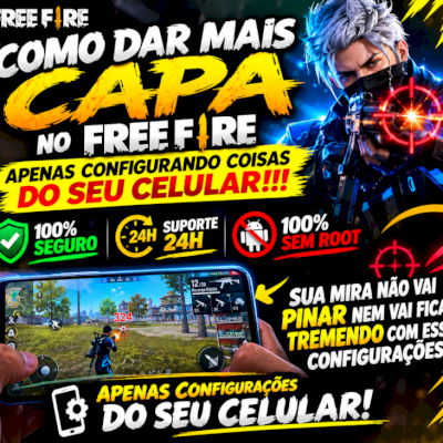 🔥 COMO DAR MAIS CAPA NO FREE FIRE SÓ CONFIGURANDO O CELULAR! 🔥