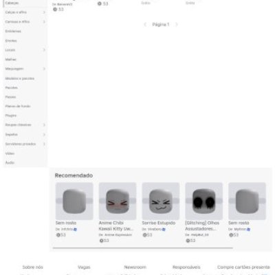 Conta  de Roblox com várias skin de anime e etc 