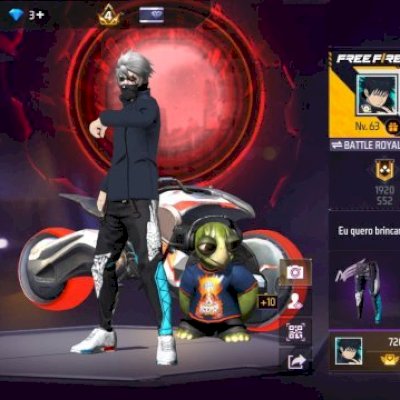 Conta de Free antiga e gemada com diversas skins e completa 