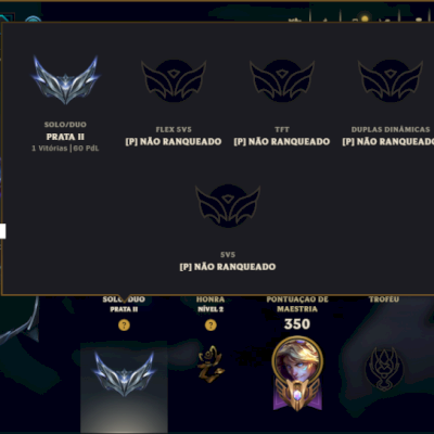 Prata 2 com 140 Champs e 239 Skins ( ADC / MID / JG )