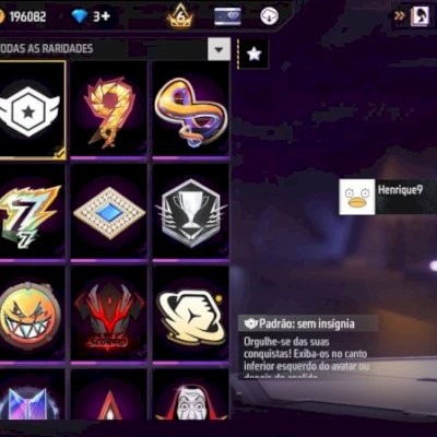 CONTA FREE FIRE NÍVEL 79 