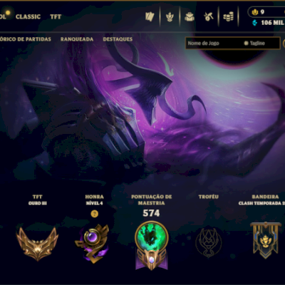 Conta League of Legends (LOL) 2014 - 306 skins. NV 288. 