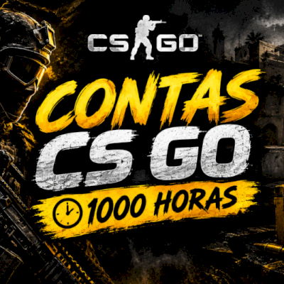 CONTAS CS GO 1000 HORAS 