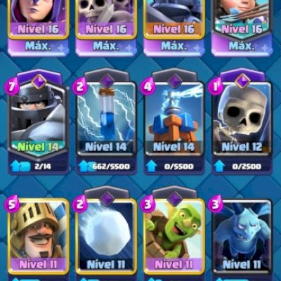 CONTA CLASH ROYALE MAIS TODAS OS PERSOANGENS DO JOGO SO NN TEM UNS 10 SOMENTE
