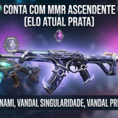 Conta Valorant Prata (MMR Ascendente) | VandalKuronami + Vandal Sublime + Bastão