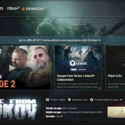 Escape From Tarkov Edge of Darkness - Transferência do email e senha