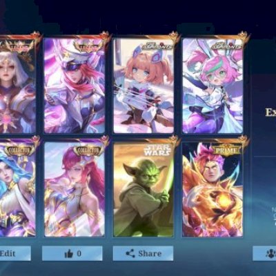 💫 CONTA MOBILE LEGENDS COM MAIS DE 350 SKINS VARIOS RECALLS ETC