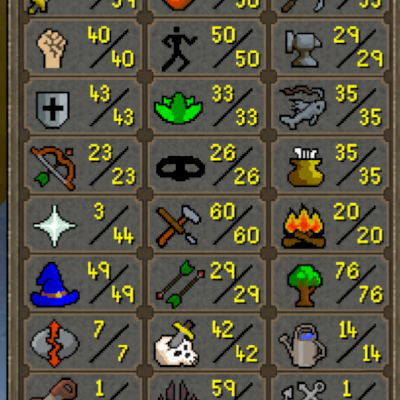 Conta Old School RuneScape - Total level 860 - 2M GP - Faltam 3 quests F2P