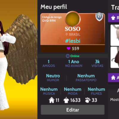 Conta feminina level 47