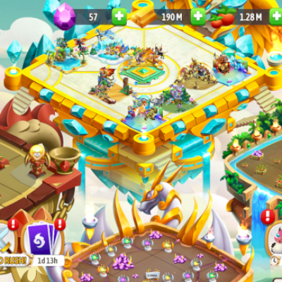 Conta Exclusiva do Dragon City, com Dragons e ilhas únicas.