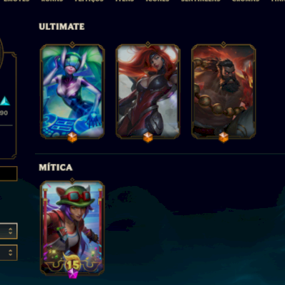 LEAGUE OF LEGENDS 195 SKINS NIVEL 452 TODOS CAMPEOES BRONZE