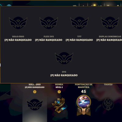 Unranked com 35 Champs e 42 Skins