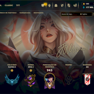  CONTA LOL | 654 SKINS | AHRI LENDA IMORTALIZADA AUTOGRAFADA | SEASON 2018