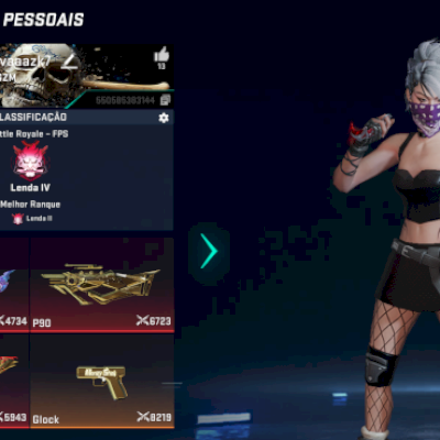 conta blood strike do beta até nos dias atuais, 6 eternas, emotes e muitos mais.