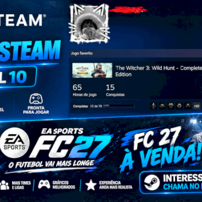🎮⚡ CONTA STEAM COM VÁRIOS JOGOS ORIGINAIS ⚡🎮